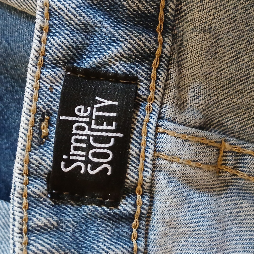 Simple Society Jeans Straight Super High Rise Size 3 vintage look - Picture 6 of 9